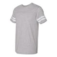thumbnail image 2 of Adult Men Football Fine Jersey Tee Color Vintage Heather/ White 3X-Large Size, 2 of 5
