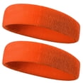 thumbnail image 4 of Weikingp Hair Clips Women Absorption And Sweat Wicking Sports Cotton Thick Pile Cloth Wweat Proof Belt Bobby Pins Hair Clips for Women Scrunchies (Clearance) Orange Cloth, 4 of 4