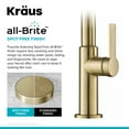 thumbnail image 5 of Oletto High-Arc Single Handle Pull-Down Kitchen Faucet in Spot Free Antique Champagne Bronze, 5 of 7