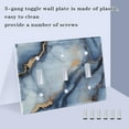 thumbnail image 3 of Yayeee Toggle Light Switch Wall Plate 2-Gang 4.56"x4.48" Decorative Outlet Cover, Abstract Marble Pattern, 3 of 7