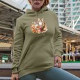 thumbnail image 2 of Fall in Love with as Many Things as Possible with Watercolor Kittens & Leaves Art Merch Gift, Sand Hooded Sweatshirt or Hoodie, 2XL, 2 of 5