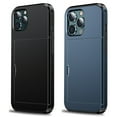 thumbnail image 1 of Funda protectora oculta deslizante con ranura para tarjeta de crédito, carcasa trasera para iPhone 14Pro, 2 uds., 1 of 5