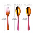 thumbnail image 3 of 3pcs Spoon Fork Tableware Set Home Kitchen Dinner Serving Stainless Steel Daily, 3 of 3