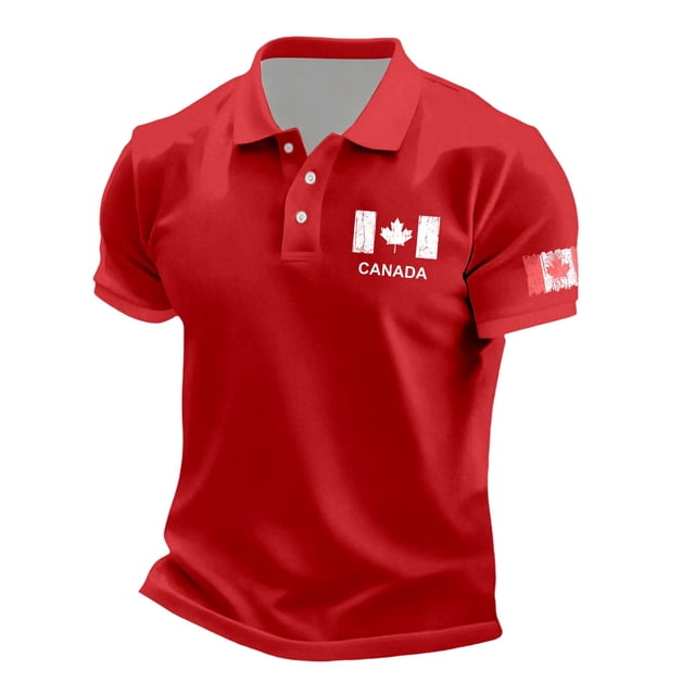Everyday Shirt for Men with Distinctive Embroidered Maple and Breathable Blend for Comfortable Casual Wear