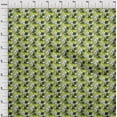 thumbnail image 4 of oneOoneCottonCambricLimeGreenFabricTropicalLeafWithAnimalDressMaterialFabricPrintFabricByTheYard42InchWide, 4 of 4