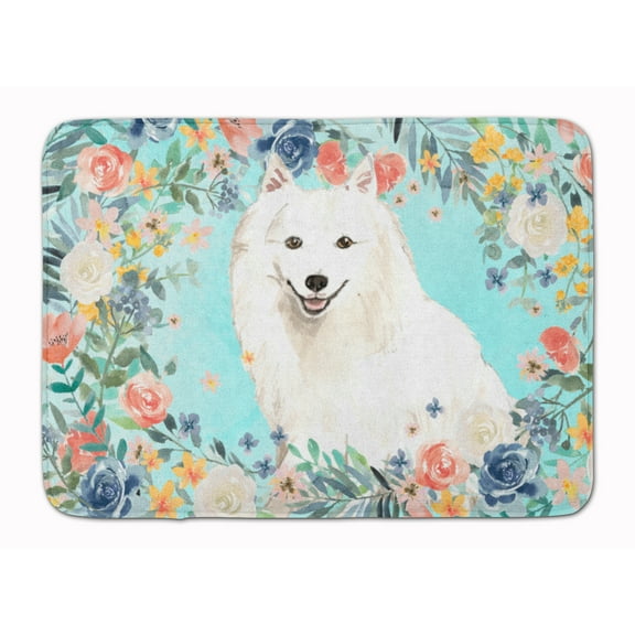 Japanese Spitz Machine Washable Memory Foam Mat