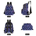 thumbnail image 4 of FORMRS Mini Backpack Purse for Women Quilted Travel Daypack Casual Shoulder Bag, Dark Blue Jellyfish Pattern, 4 of 7