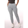 thumbnail image 5 of Fleece Lined Sweatpants with Bungee Cord Waist - Light Gray, 5 of 9