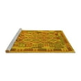 thumbnail image 2 of Ahgly Company Machine Washable Indoor Square Southwestern Yellow Country Area Rugs, 8' Square, 2 of 4