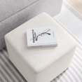 thumbnail image 6 of Ottoman Accent Chair, Ivory White, Fabric, Living Kitchen Cafe Bistro Hospitality Restaurant, Modern Contemporary HB36568, 6 of 9
