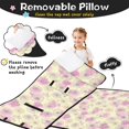 thumbnail image 3 of Pioneer Flower Floral Print Pattern Toddler Nap Mat for Teens Preschool Daycare, Teens Sleeping Mat Bag, Toddler Sleeping Bag with Pillow, 3 of 6