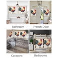 thumbnail image 3 of Rooster Short Blackout Curtains 45 Inch Long Retro Chicken Farm Animal Rustic Country Rod Pocket Kitchen Curtains, 2 Panels Thermal Insulated Room Darkening Drapes for Bedroom, 42"W x 45"L, 3 of 5