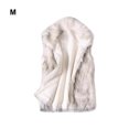 thumbnail image 4 of Jumpingount Chaleco de lana de piel sintética elegante y cálido de tela para mujer, chaqueta de lana sin mangas, chaleco de mujer Camisetas sin mangas Como se muestra METRO, 4 of 6