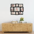 thumbnail image 2 of 9-Opening 16x19 Black Wall Photo Frame Collage PVC Gallery Style with Black Edge, 2 of 5