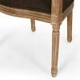 thumbnail image 7 of Aisenbrey French Country Wood and Cane Upholstered Dining Chair (Set of 6), Brown and Natural, 7 of 7