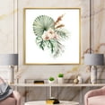 thumbnail image 2 of Designart 'Tropical Bouquet With Palm Orchids Leaves' Traditional Framed Canvas Wall Art Print, 2 of 5