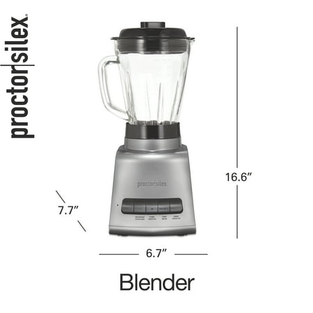Proctor Silex - 52-Oz High Performance Countertop Blender - SILVER
