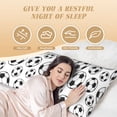 thumbnail image 4 of Body Pillow Cover - soccer football balls white Soft Body Pillow Cover with Zipper, Comfort Body Pillow Pillowcase, Body Pillow Case Cover 20 x 54, 4 of 7