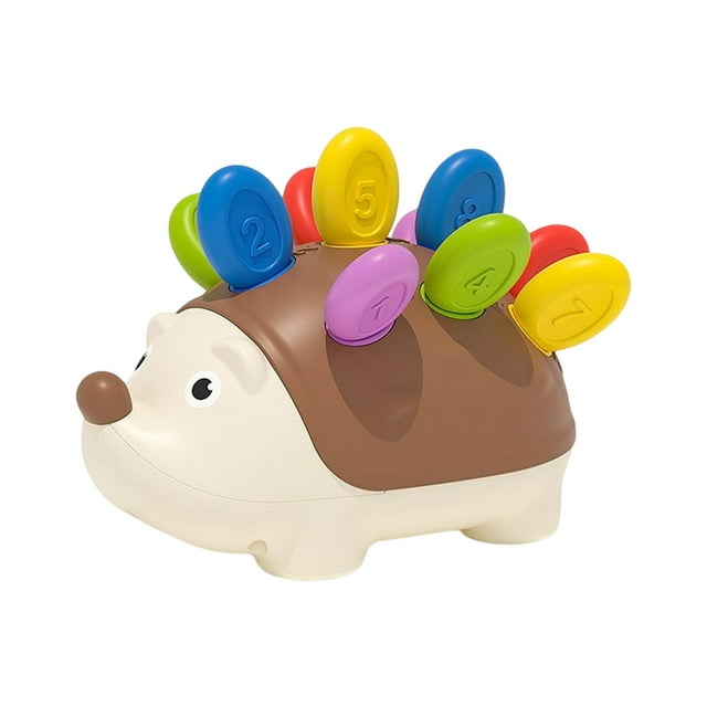 Montessori Hedgehog Juguetes Mano Ojo Coordinación Juguetes Manos en Dinosaurio Rompecabezas Juguete para bebés Niñas Niños Estudiantes