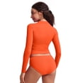 thumbnail image 2 of Camiseta de Natación CRZ YOGA Manga Larga Protección Solar UPF 50+ Naranja Miel XS, 2 of 4
