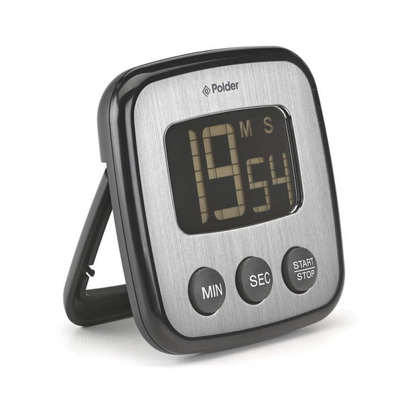 Polder Digital Kitchen Timer, Black