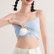 thumbnail image 5 of Pijama de manga corta para mujer, de verano, color liso, con tirantes y acolchado en el pecho, ropa interior sin mangas y pijama. Blusa de poliéster para mujer., 5 of 7
