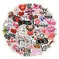 thumbnail image 1 of Pegatinas de amor 50 piezas Te amo corazón Graffiti pegatinas Valent, 1 of 5