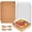 Brown-50, variant on 50 Count Pink 5 Inch Square Paper Bakery Boxes