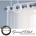 thumbnail image 2 of Quality Home Linen-Textured Semi-Sheer Grommet Curtains, 2 of 4