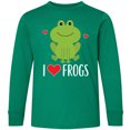 thumbnail image 3 of Inktastic I Love Frogs Long Sleeve Youth T-Shirt, 3 of 5