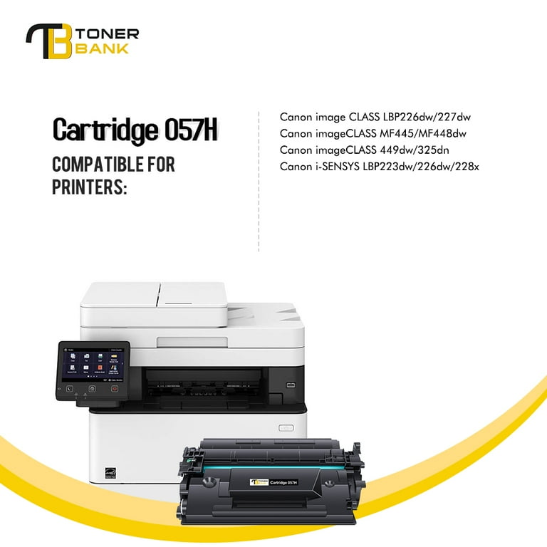  CHENPHON Compatible 057H Toner Cartridge Replacement for Canon  057H 057 Toner 10,000 High Yield for imageCLASS MF445dw MF448dw MF449dw  MF455dw LBP226dw LBP227dw LBP228dw LBP236dw Printer 1-Pack Black : Office  Products
