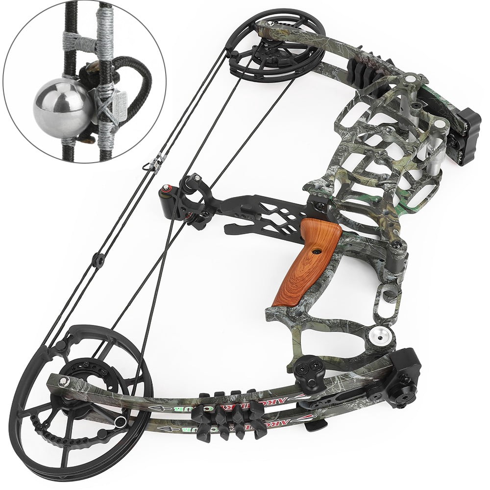 AME Compound Bow Set 30-60lbs Steel Ball Arrows Dual-use Archery Hunting Fishing