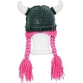 thumbnail image 4 of YEKEYI Kids Winter Earflap Hood Viking Knit Hat - Funny Beanie Cap for Boys and Girls, 4 of 4