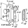 thumbnail image 2 of Prime-Line Products E 2293 Mortise Lock Set, 1-3/8" x 1-3/4", Brass, 2 of 2