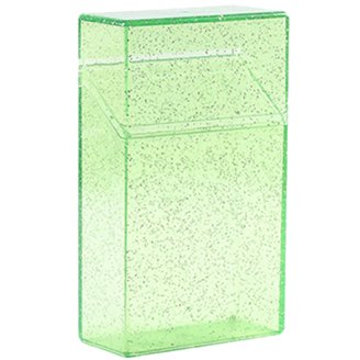 NIBOLOG Cigarette Case Shining Clear Appearance Plastic Portable Cigarettes  Box for Smoker
