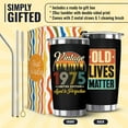 thumbnail image 6 of 50th Birthday Gifts for Him, Her - 1975 50th Birthday Decorations - Funny 50 Year Old Gifts for Men, Women, Dad, Husband, Mom, Wife - Cool Turning 50 Ideas - 20oz Black Tumbler Cup Gift Box, 6 of 6