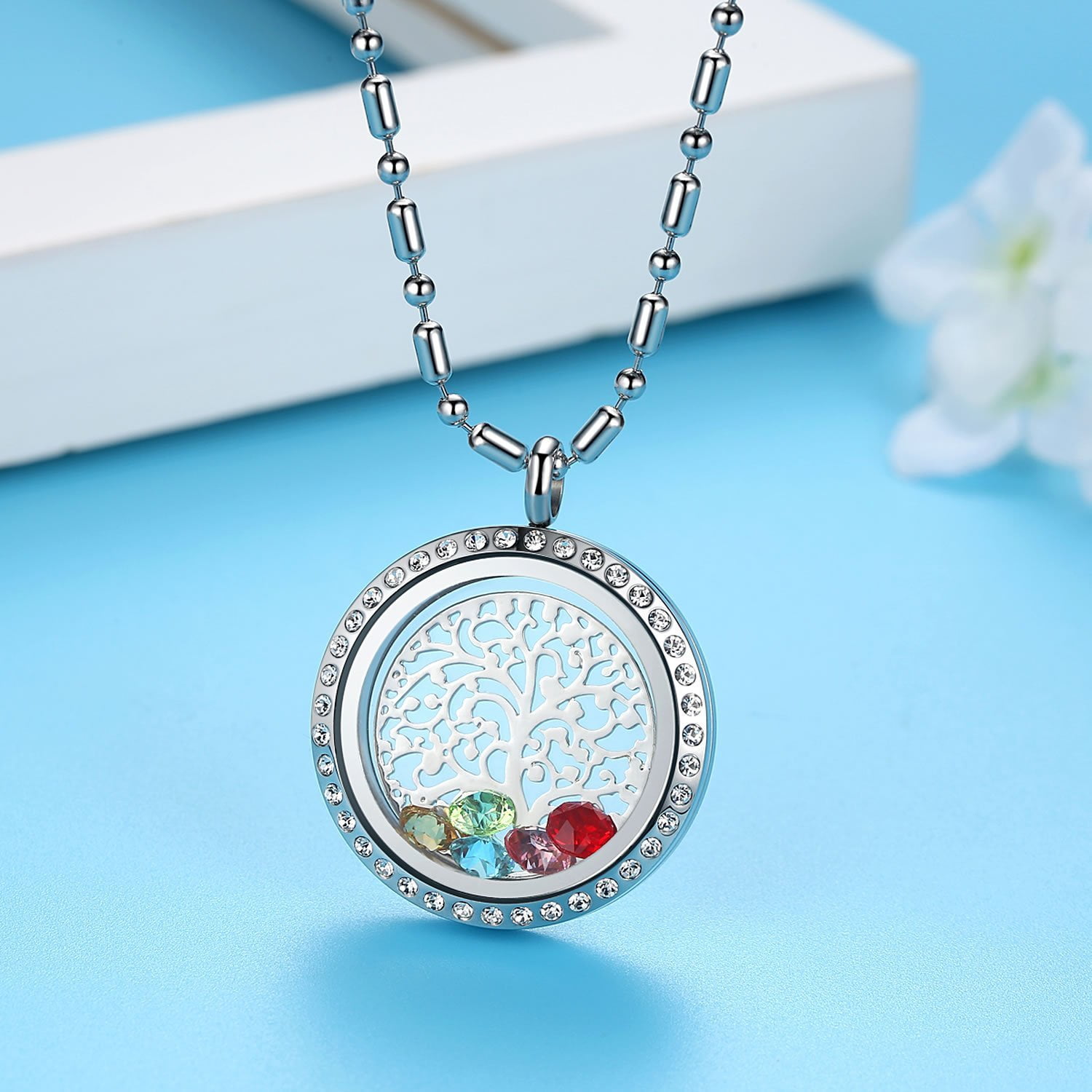 Living Memory Locket Pre-filled with Floating Charms Wedding Baby Family Theme 