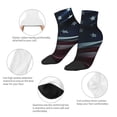 thumbnail image 5 of Fuzoiu American Flag Waving Print Print Adult Socks, Crew Moisture-wicking Socks, Unisex Cushion Crew Socks,Casual Sports Ankle Socks, 5 of 7