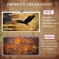 thumbnail image 5 of Soaring Eagle over Textured Flag Front License Plate, Funny Standard Plates Personalized Novelty Decorative For Men/Women/Boys/Girls Car 6×12 Inch, 5 of 7