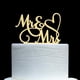 thumbnail image 5 of Topper para pastel AMINJIE Mr and Mrs acrílico espejo dorado, 5 of 8