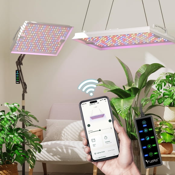 Grow Light LETPOT 100W de espectro completo para plantas de interior
