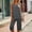 Gray, variant on Women's Capri Pajama Sets Soft Cute Pjs Round Neck Sleeveless Capri Lounge Shorts Sleepwear XXL
