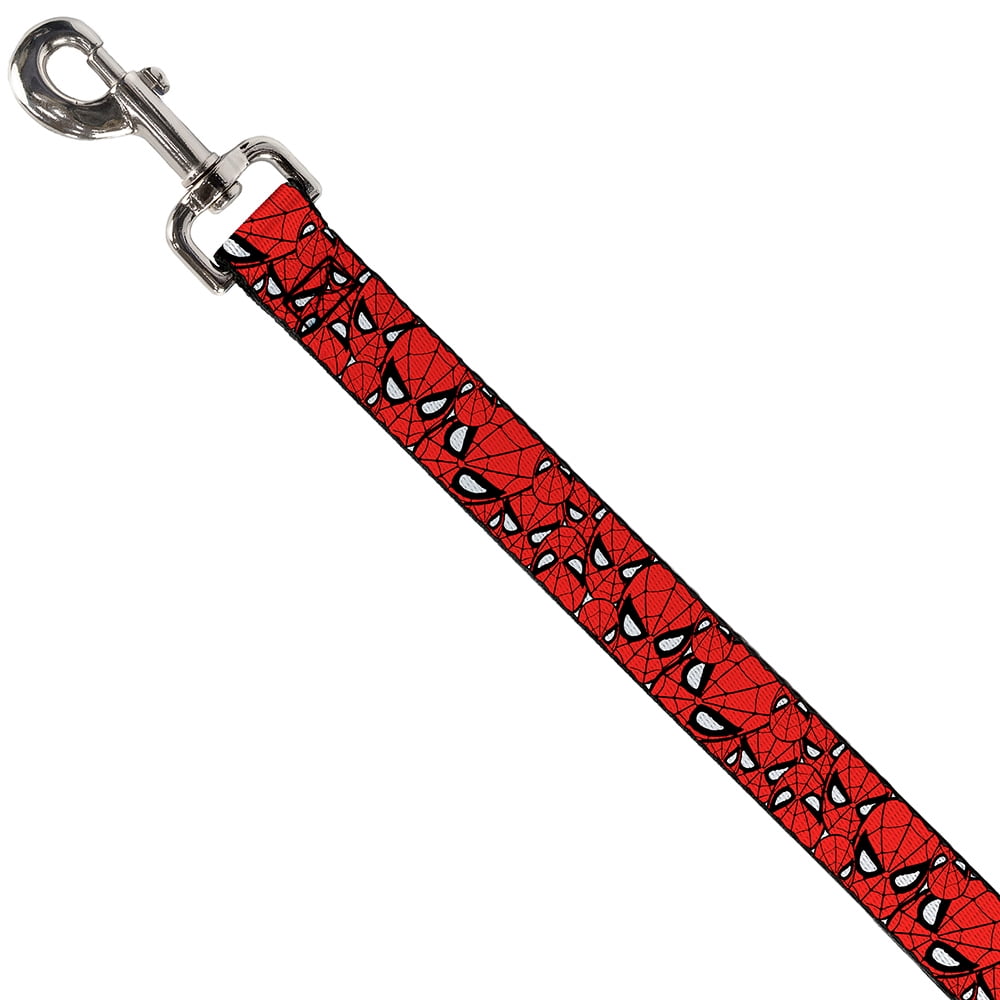 Marvel Comics Pet Leash, Dog Leash, Spider Man Stacked, 4 Feet Long 1.0 Inch Wide