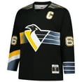 thumbnail image 2 of Men's-Mitchell & Ness Mario Lemieux Black Pittsburgh Penguins 1996/97 Blue Line 2.0 Jersey, 2 of 4