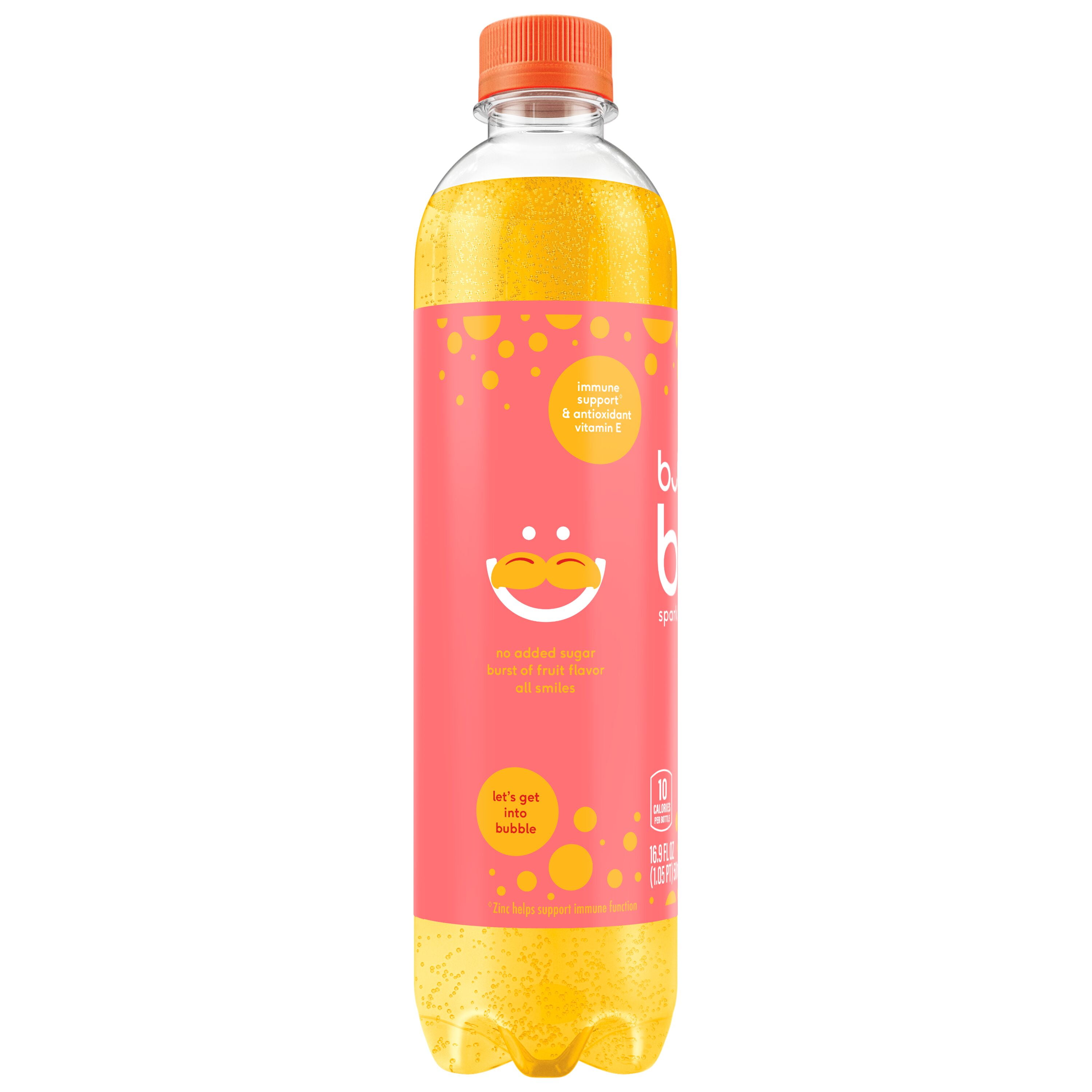 Bubly Burst Sparkling Water Peach Mango 16.9 Fl Oz