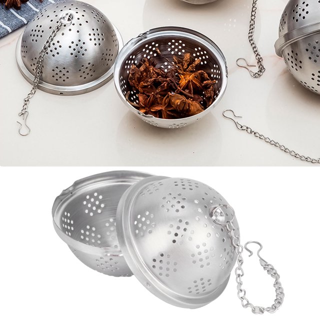 Senjay Ball Tea Infuser, Durable Dense And Dense Hygienic And Healthy Rotating Lock Design Uniform Mesh, Ball Seasoning Ball, For Tea Spices