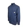 thumbnail image 3 of Carhartt FR Chemise Bleu Marine pour Homme Résistante aux Flammes à Manches Longues Légère (S02), 3 of 12