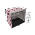 thumbnail image 6 of Cat Lover Dog Crate Cover, Kitten Motifs Along Paws Characters Animal Scene, Easy to Use Pet Kennel Cover Small Dogs Puppies Kittens, 7 Sizes, Pale Pink Night Blue, by Ambesonne, 6 of 6