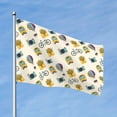 thumbnail image 2 of Lsque Travel Elements Pattern Flag,Travel Elements Printed Garden Flag 48 x 72 in - Double Sided Small Flags for Yard, 2 of 9