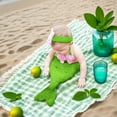 thumbnail image 2 of 1 Set Newborns Sea-maiden Photo Props Outfit for Baby Aged 1-6 Months Comfortable and Easy to Wear Photography Dress, 2 of 9